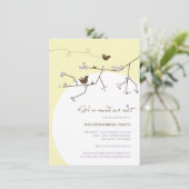 バードファミリー引っ越しましたネスト引っ越し祝いパーティーパーティー 招待状 (スタンド正面)