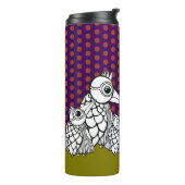 バードファミリー&水玉模様 タンブラー (回転左)