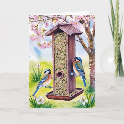 バードフィーダー母の日カード シーズンカード (正面)