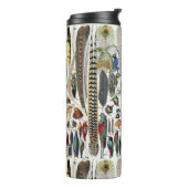 バードフェザーワイルドライフアンティークフェザーアールヌーボー タンブラー (回転左)