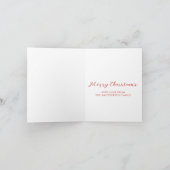 バードフォークアートクリスマス ノートカード (内部)