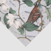 バードフラワーポストマークバタフライフランスのスクリプトブルー 薄葉紙 (詳細)