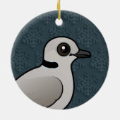 バードブルリングや輪首ハト セラミックオーナメント (裏面)