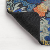 バードブルー中国の刺繍ヴィンテージ マウスパッド (コーナー)