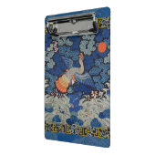 バードブルー中国の刺繍ヴィンテージ ミニクリップボード (アングル2)