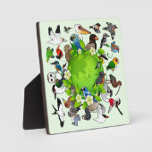 バードブル地球の日 フォトプラーク (正面)