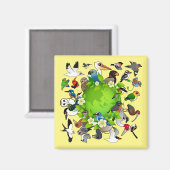 バードブル地球の日 マグネット (正面/裏面)