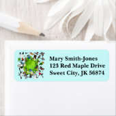 バードブル地球の日 ラベル (インサイチュ)