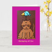 バードブレインカード カード (黄色い花)