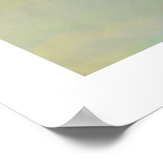 バードブ飛んでいるルースカイオリジナルデコ絵画のプリント ポスター (角)