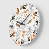 バードプラント ラージ壁時計 (傾斜)