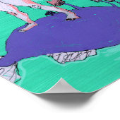 バードマッシュルームレディとバルーン。カメレオン ポスター (角)