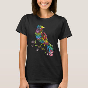 バードマンダラバードウォッチャーバカラフルッ芸術的ド Tシャツ