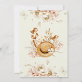 バードマ素朴ウズカントリー赤ちゃんシャワー招待状 招待状 (裏面)