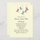 バードモかわいらしバイル 招待状 (正面/裏面)