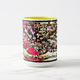 バードモデル：かわいらしピーコック01 ツートーンマグカップ