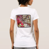 バードモデル：かわいらしピーコック01 Tシャツ (裏面)