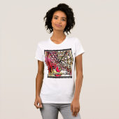 バードモデル：かわいらしピーコック01 Tシャツ (正面フル)