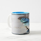 バードモデル:マウンテンブルーバード01-02 ツートーンマグカップ (正面左)