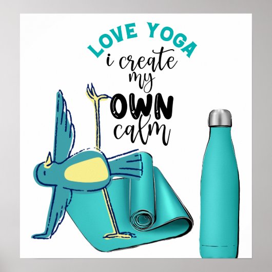 バードヨガ引用文 ポスター (正面)