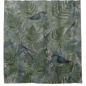 バードラお洒落ゴンフライ植物学 シャワーカーテン (正面)