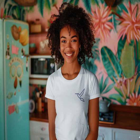 バードラグジュアリーエレガントラインアート Tシャツ