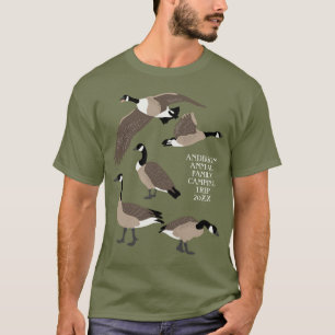 バードラバーズカナダガチョウイラストレーションパーソナライズされた Tシャツ