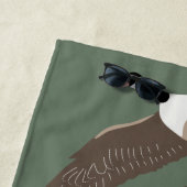 バードラバーズカナダゲーゼイラストレーション パーソナライズされた ビーチタオル (インサイチュ)