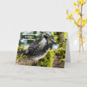 バードラバーズ誕生日カード カード (黄色い花)