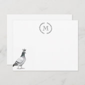 バードラバーパーソナライズされたト王室の ノートカード (正面/裏面)