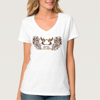 バードラバー 女性VネックTシャツ Tシャツ