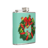 バードラブバードクリスマスリース フラスク (右)