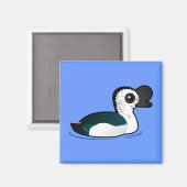 バードラブルのツマガモ マグネット (正面/裏面)