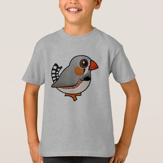 バードラブルゼブラフィンチ Tシャツ (正面)
