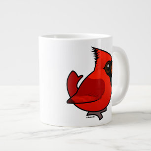 バードラブルノーザン(鳥)ショウジョウコウカンチョウ ジャンボコーヒーマグカップ