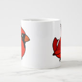 バードラブルノーザン(鳥)ショウジョウコウカンチョウ ジャンボコーヒーマグカップ (正面)