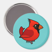 バードラブルノーザン（鳥）ショウジョウコウカンチョウ マグネット (正面/裏面)