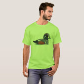 バードラブルハーレキンアヒル Tシャツ (正面フル)