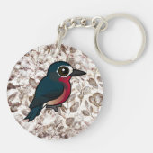 バードラブルプエルトリカウッドペッカー キーホルダー (裏面)