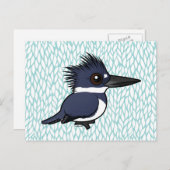 バードラブルベルトカワセミ(男性) ポストカード (正面/裏面)