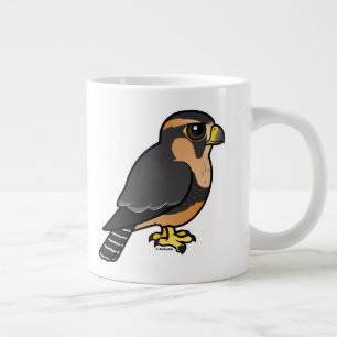 バードラブルペルーアプロマド《鳥》ハヤブサ ジャンボコーヒーマグカップ