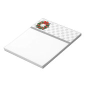 バードラブルワーブラースクリスマスリース ノートパッド (回転)