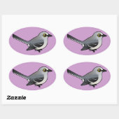 バードラブル北部モッキンバード 楕円形シール (シート)