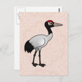 バードラブル黒首クレーン ポストカード (正面/裏面)