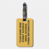 バードラブル黒首クレーン ラゲッジタグ (裏面縦)