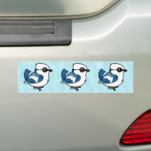 バードラブルAzure Tit バンパーステッカー (車上)