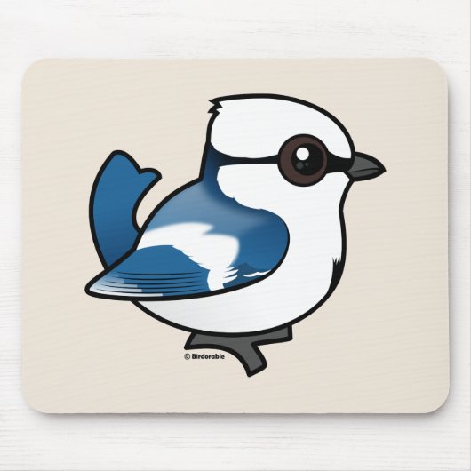 バードラブルAzure Tit マウスパッド (正面)