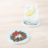 バードラブルNAバックヤードバーズバードクリスマスリース コースター (側面)