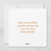 バードリボン付きクリスマス飾り シーズンカード (裏面)