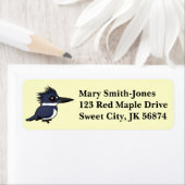 バードルブル・ベルテッド・キングフィッシャー（男性） ラベル (インサイチュ)